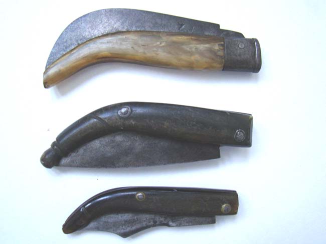 A group of three 19th century American bone handled Folding Pocket Knives — image 2